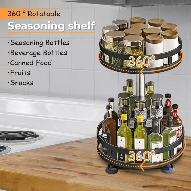 3-Layer Rotation Spice Rack