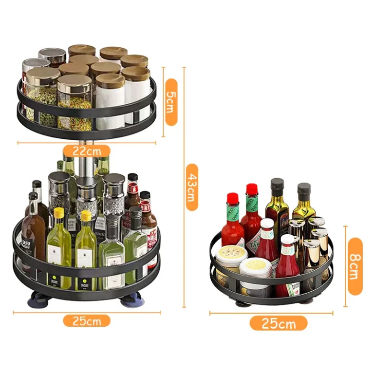 3-Layer Rotation Spice Rack