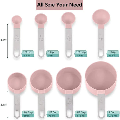 8 Pcs Measuring Cups